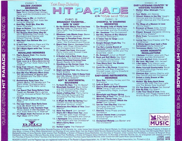 Various - Your Easy-Listening Hit Parade Of The '40s And '50s (4xCD, Comp) (Near Mint (NM or M-)) - Image 3