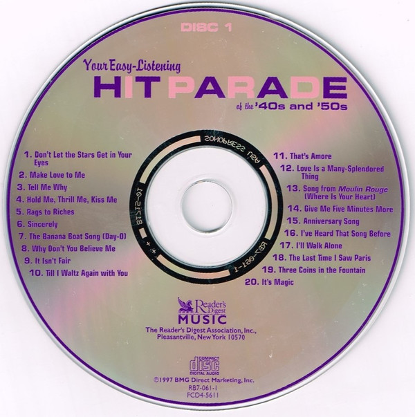 Various - Your Easy-Listening Hit Parade Of The '40s And '50s (4xCD, Comp) (Near Mint (NM or M-)) - Image 4
