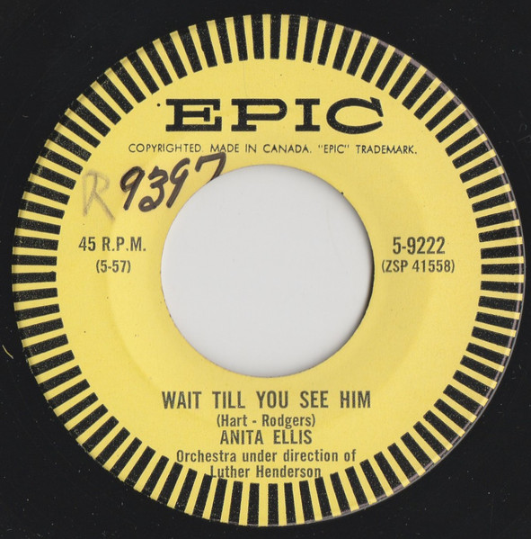 Anita Ellis - How Will I Know / Wait Till You See Him (7") (Very Good Plus (VG+))