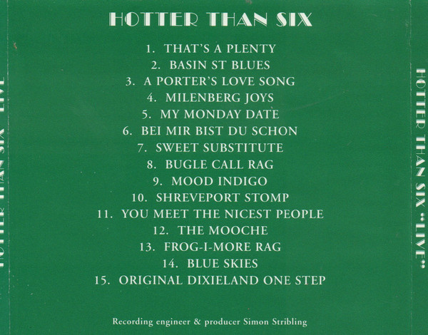 Hotter Than Six - "Live" (CD, Album) (Near Mint (NM or M-)) - Image 5