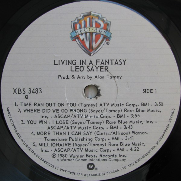 Leo Sayer - Living In A Fantasy (LP, Album) (Mint (M)) - Image 5