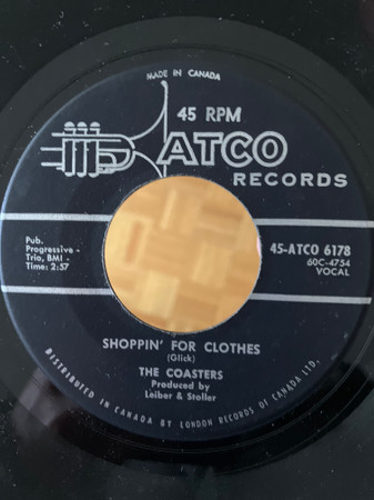 The Coasters - Shoppin' For Clothes / The Snake And The Book Worm (7", Single) (Near Mint (NM or M-))
