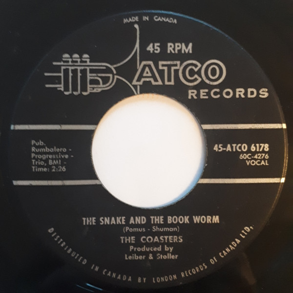 The Coasters - Shoppin' For Clothes / The Snake And The Book Worm (7", Single) (Near Mint (NM or M-)) - Image 2