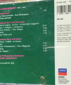 Alternative view of Alexander Borodin, Vladimir Ashkenazy, Royal Philharmonic Orchestra - Symphonies 1 & 2 / In the Steppes of Central Asia = Eine Steppenskizze aus Mittelasien (CD) (Near Mint (NM or M-))