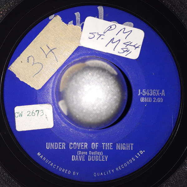 Dave Dudley - Under Cover Of The Night (7", Single) (Good Plus (G+))
