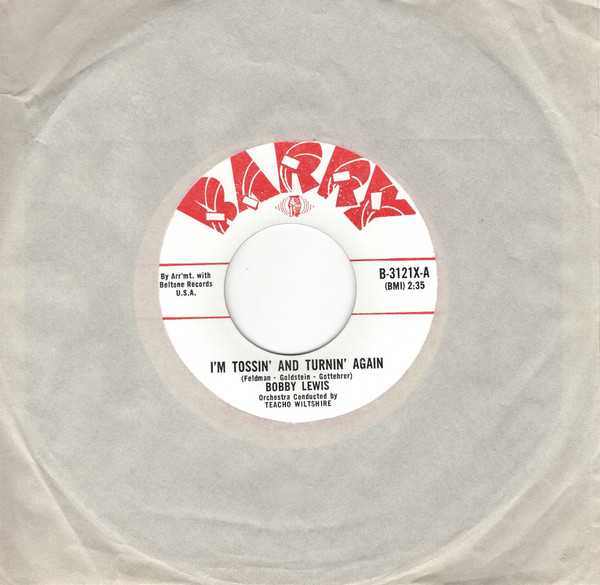 Bobby Lewis - I'm Tossin' And Turnin' Again (7", Single) (Near Mint (NM or M-))