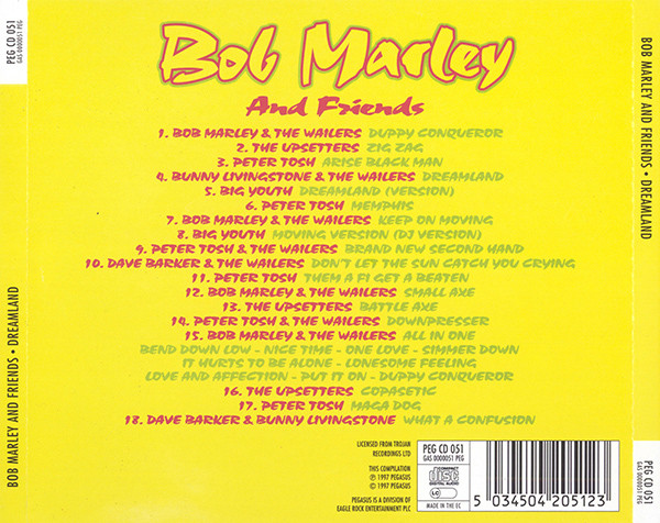 Various - Bob Marley And Friends - Dreamland (CD, Comp) (Near Mint (NM or M-)) - Image 3