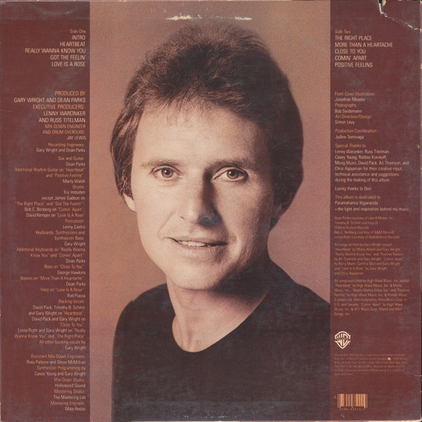 Gary Wright - The Right Place (LP, Album, Win) (Mint (M)) - Image 2