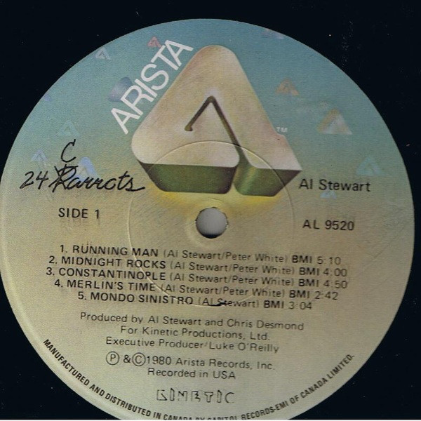 Al Stewart - 24 Carrots (LP, Album) (Mint (M)) - Image 3