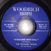 Villains Twain (Bill And Wayne) - Strolling With Emily / There's A Big Blue Cloud (7", Single) (Very Good Plus (VG+))