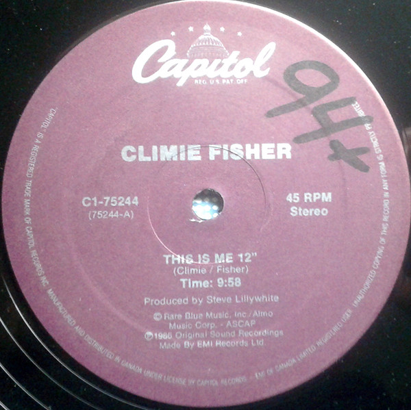 Climie Fisher - This Is Me (12") (Mint (M)) - Image 3