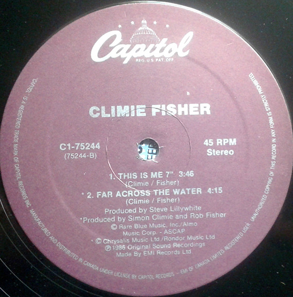 Climie Fisher - This Is Me (12") (Mint (M)) - Image 4