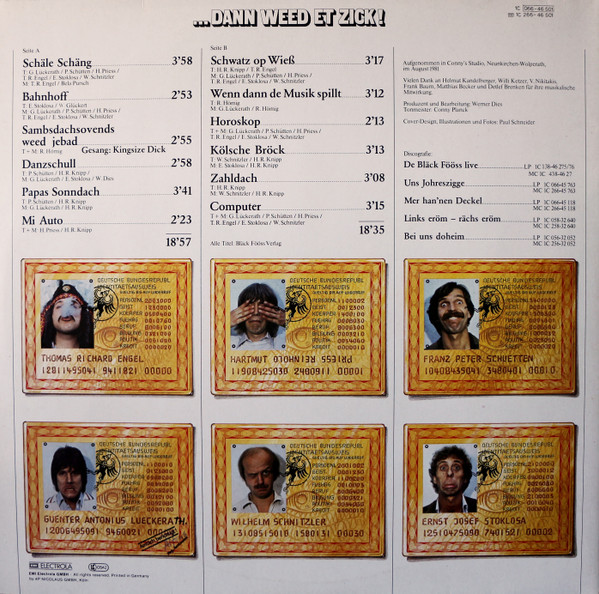 Bläck Fööss - Wenn Et Jöck... Dann Weed Et Zick (LP, Gat) (Mint (M)) - Image 2