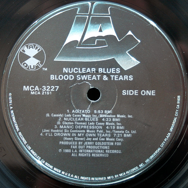 Blood, Sweat And Tears - Nuclear Blues (LP, Album, Glo) (Mint (M)) - Image 3