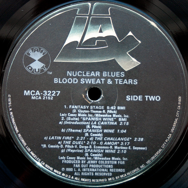 Blood, Sweat And Tears - Nuclear Blues (LP, Album, Glo) (Mint (M)) - Image 4