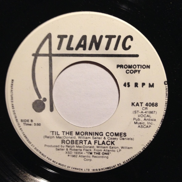 Roberta Flack - I'm The One (7", Single, Promo) (Near Mint (NM or M-)) - Image 2