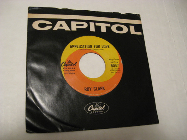Roy Clark - Goodtime Charlie / Application For Love (7", Single) (Good Plus (G+)) - Image 2