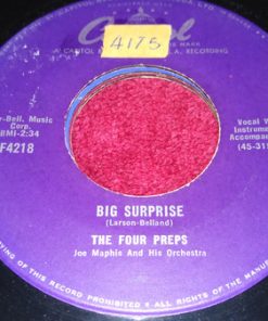 Alternative view of The Four Preps, Joe Maphis And His Orchestra - Big Surprise / Try My Arms (7", Single) (Very Good (VG))