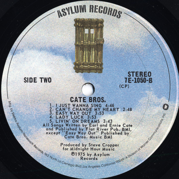 Cate Brothers - Cate Bros. (LP, Album, CP ) (Mint (M)) - Image 4