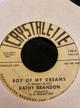 Kathy Brandon - Boy Of My Dreams / Don't Go (7", Single, Promo) (Very Good Plus (VG+))