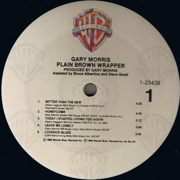 Gary Morris - Plain Brown Wrapper (LP, Album, Spe) (Mint (M)) - Image 3