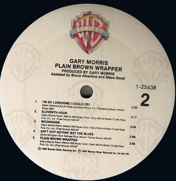 Gary Morris - Plain Brown Wrapper (LP, Album, Spe) (Mint (M)) - Image 4