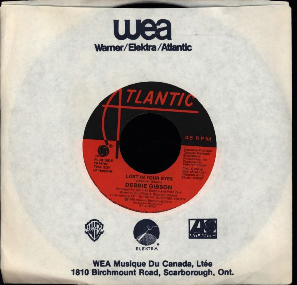 Debbie Gibson - Lost In Your Eyes (7") (Near Mint (NM or M-)) - Image 3