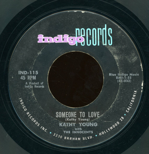 Kathy Young With The Innocents (2) - Happy Birthday Blues (7", Single, Styrene, Mon) (Very Good Plus (VG+)) - Image 2
