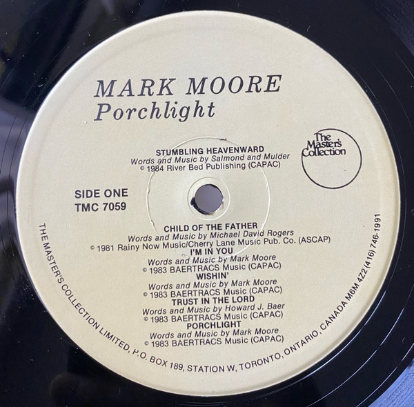 Mark Moore (18) - Porchlight (LP) (Mint (M)) - Image 3