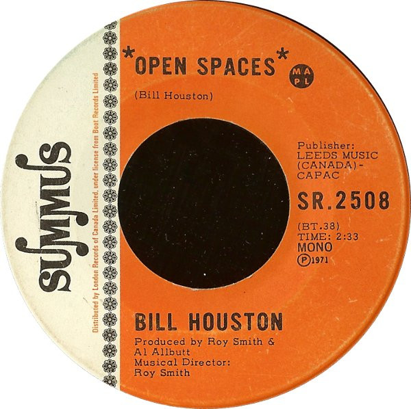 Bill Houston - Open Spaces / Ojibway Country (7", Mono) (Very Good Plus (VG+))