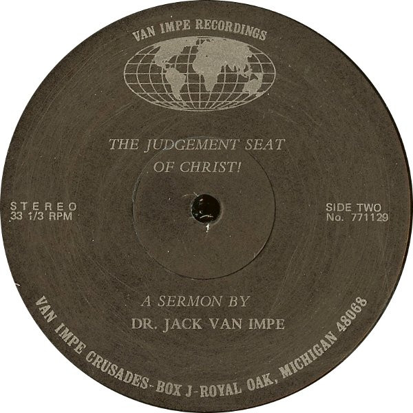 Jack Van Impe - The Judgement Seat Of Christ! (LP) (Mint (M)) - Image 2