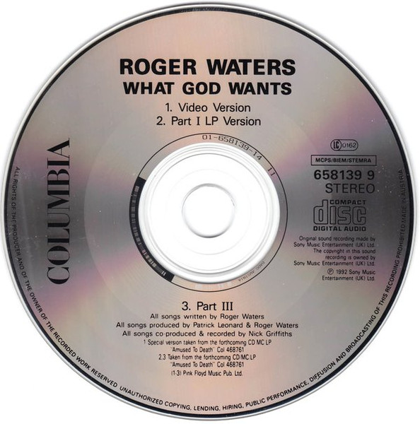 Roger Waters - What God Wants, Part I (CD, Single, Ltd, Num, Box) (Near Mint (NM or M-)) - Image 3