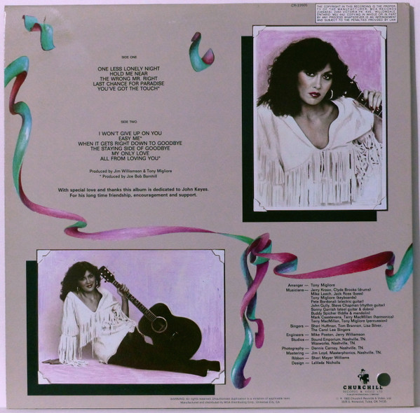 Jessie Burns - One Less Lonely Night (LP) (Mint (M)) - Image 2