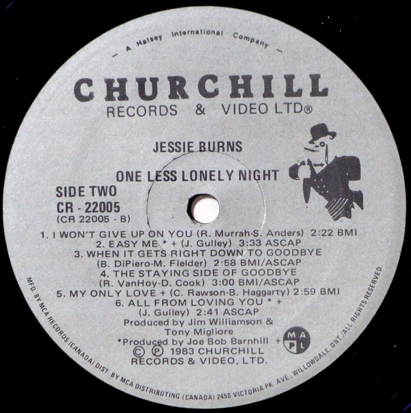 Jessie Burns - One Less Lonely Night (LP) (Mint (M)) - Image 4