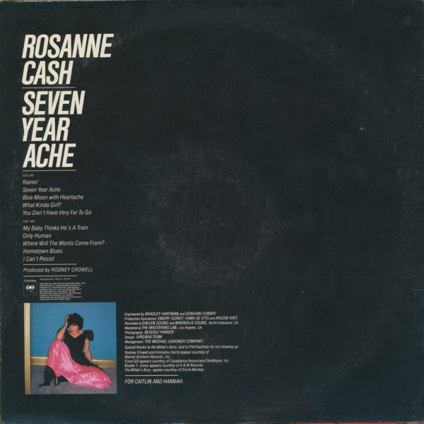 Rosanne Cash - Seven Year Ache (LP, Album) (Mint (M)) - Image 2