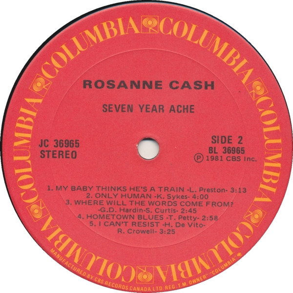 Rosanne Cash - Seven Year Ache (LP, Album) (Mint (M)) - Image 4
