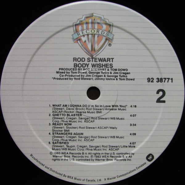 Rod Stewart - Body Wishes (LP, Album) (Mint (M)) - Image 4
