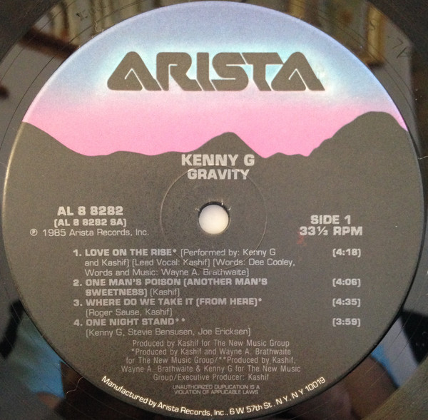 Kenny G (2) - Gravity (LP, Album, Ind) (Mint (M)) - Image 3