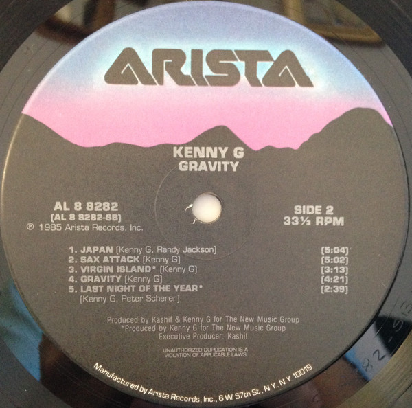 Kenny G (2) - Gravity (LP, Album, Ind) (Mint (M)) - Image 4
