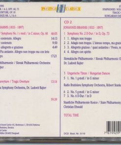 Alternative view of Johannes Brahms - Symphonies Nos. 1 & 2, Opp. 68, 73  / Tragic Overture, Op. 81 / Hungarian Dances, Nos. 1, 5 & 6 (2xCD, Comp) (Near Mint (NM or M-))