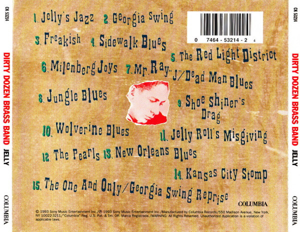 The Dirty Dozen Brass Band - Plays Jelly Roll Morton (CD, Album) (Near Mint (NM or M-)) - Image 2