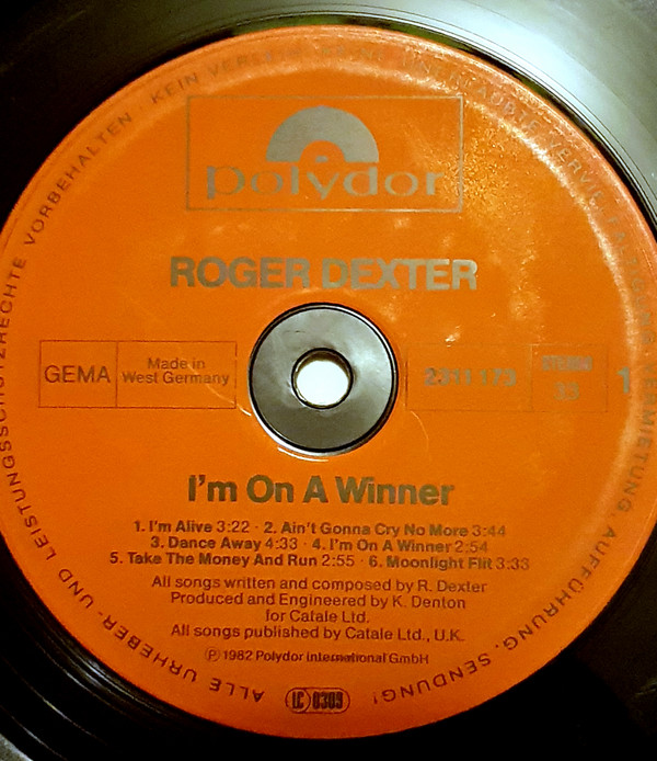 Roger Dexter - I'm On A Winner (LP, Album) (Mint (M)) - Image 5