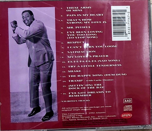 Otis Redding - The Very Best Of Otis Redding (CD, Comp, RM) (Near Mint (NM or M-)) - Image 4