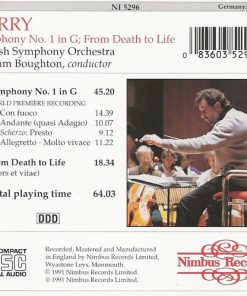 Alternative view of Charles Hubert Hastings Parry, William Boughton, English Symphony Orchestra - Parry: Symphony No. 1 In G; From Death To Life (CD, Album, Amb) (Near Mint (NM or M-))