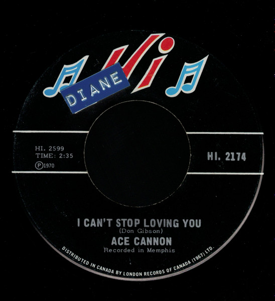Ace Cannon - Ruby, Don't Take Your Love To Town / I Can't Stop Loving (7", Single) (Very Good (VG)) - Image 2