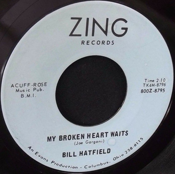 Bill Hatfield (2) - Seeing Too Much Of You Lately / My Broken Heart Waits (7") (Very Good Plus (VG+)) - Image 2