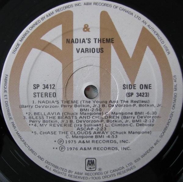 Various - Nadia's Theme (The Young And The Restless) (LP, Comp) (Mint (M)) - Image 3