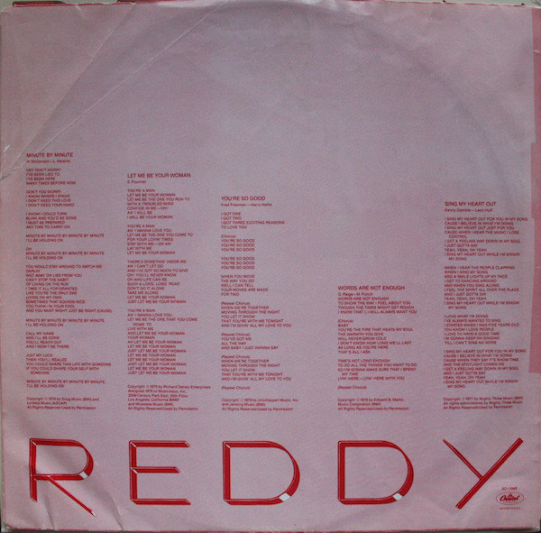 Helen Reddy - Reddy (LP, Album, Win) (Mint (M)) - Image 5