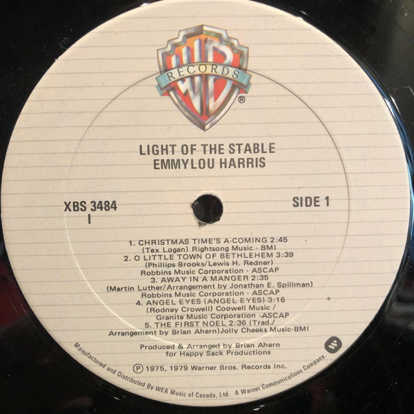 Emmylou Harris - Light Of The Stable - The Christmas Album (LP, Album) (Mint (M)) - Image 3