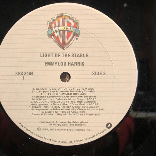 Emmylou Harris - Light Of The Stable - The Christmas Album (LP, Album) (Mint (M)) - Image 4